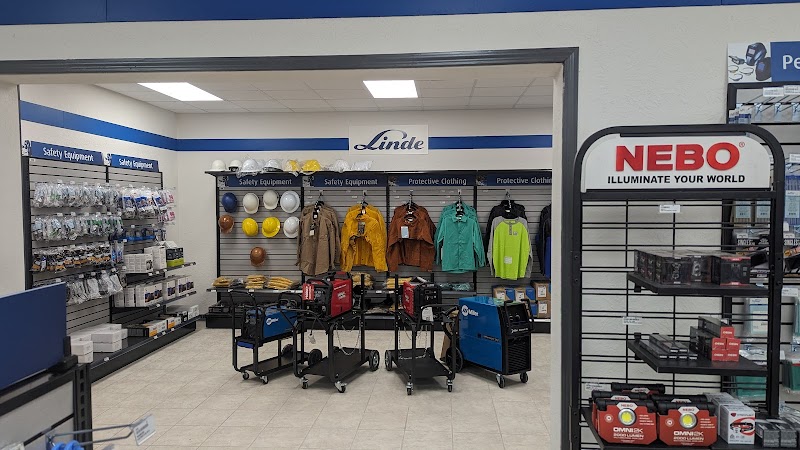 Linde Welding Gas & Equipment Center storefront in Nederland, TX