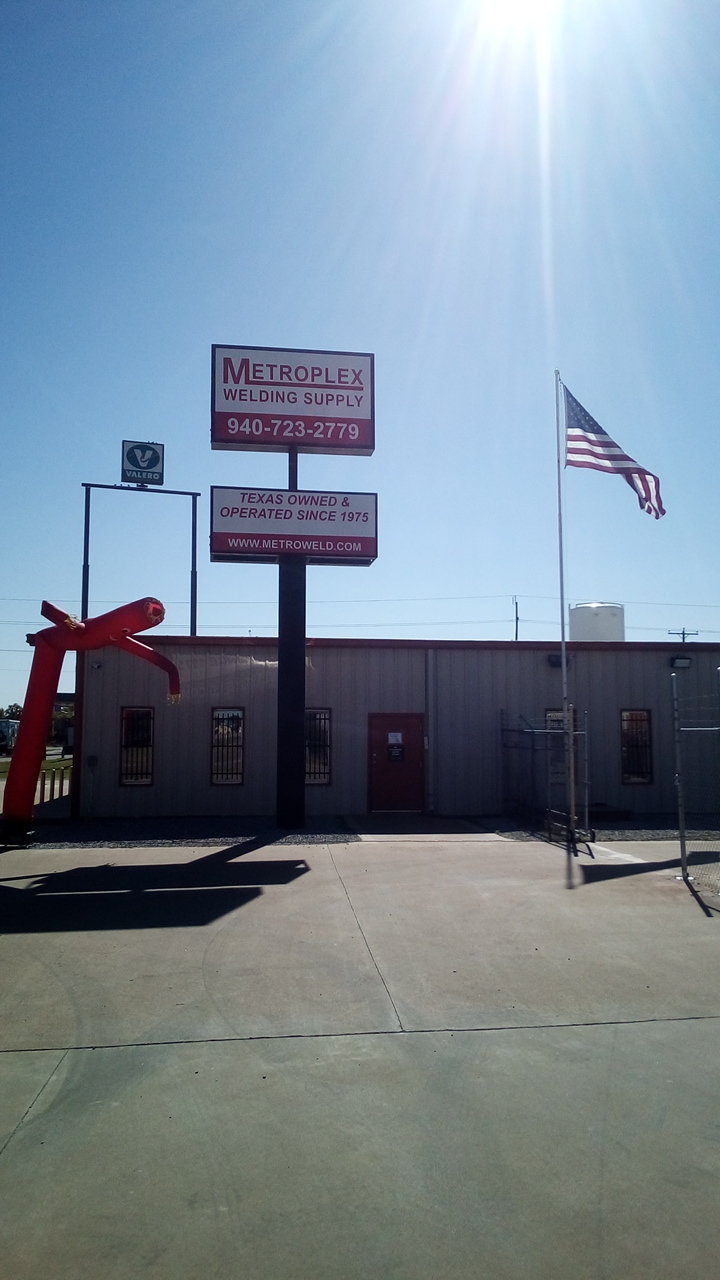Metroplex Welding Supply storefront in Wichita Falls, TX